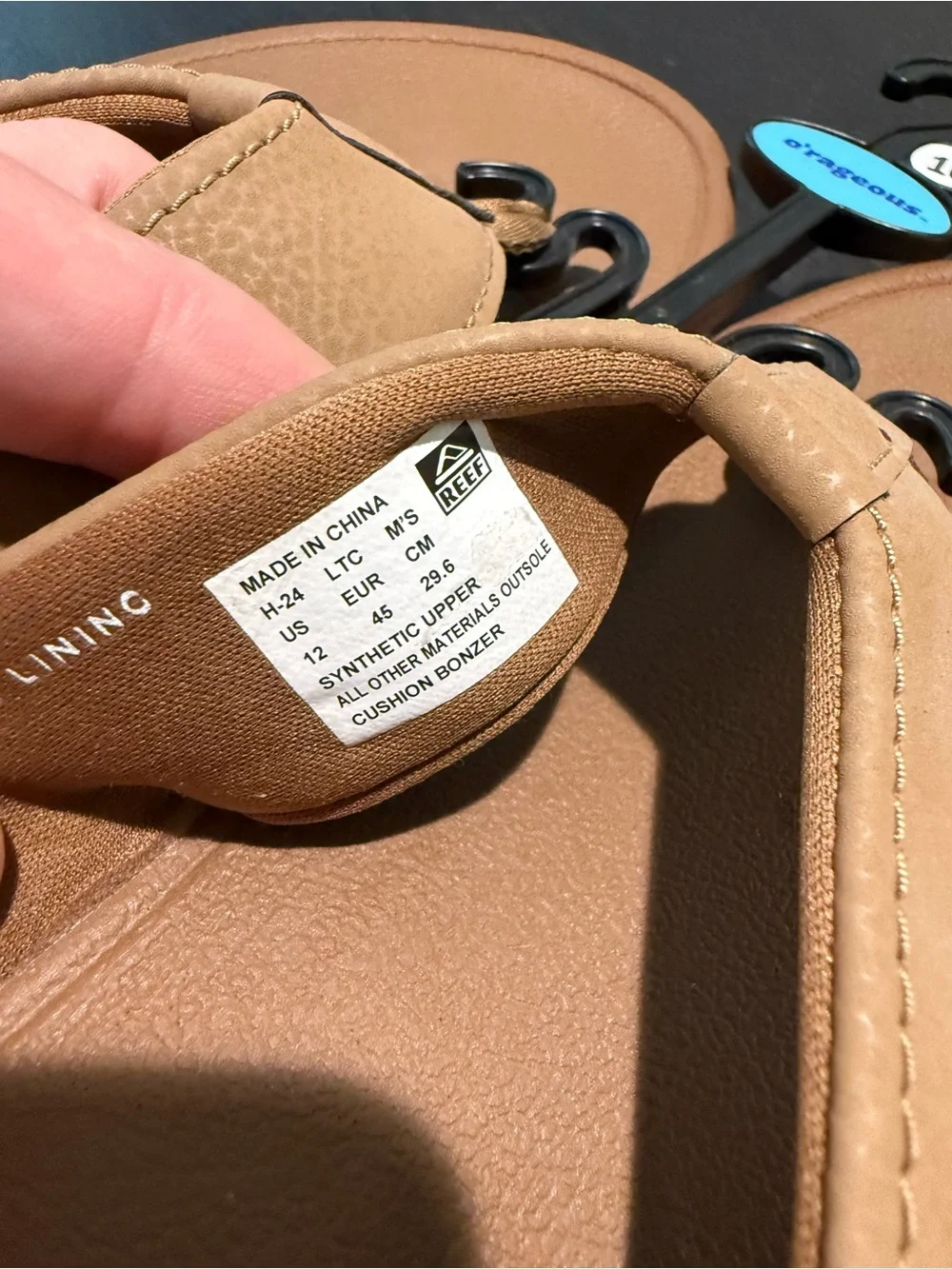Reef Men's Cushion Bonzer Flip Flops Size 12